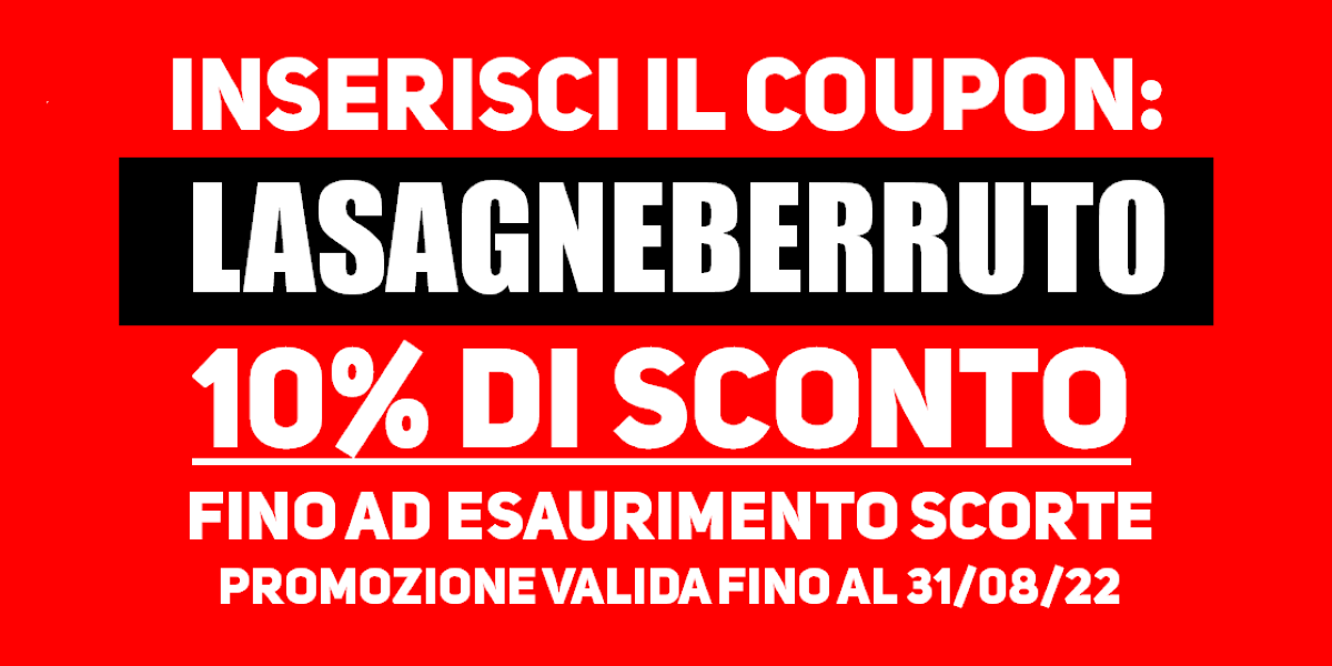 Codice Sconto LASAGNEBERRUTO